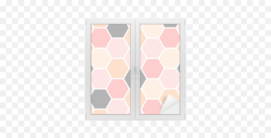 Hexagon Seamless Pattern Window U0026 Glass Sticker U2022 Pixers - We Live To Change Eye Shadow Png,Transparent Hexagon Pattern