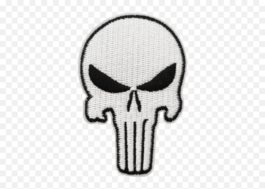Us 136 15 Offpunisher Skull Logo Comic Hero Punk Biker Rockability Embroidered Iron - Skull Png,Punisher Skull Transparent