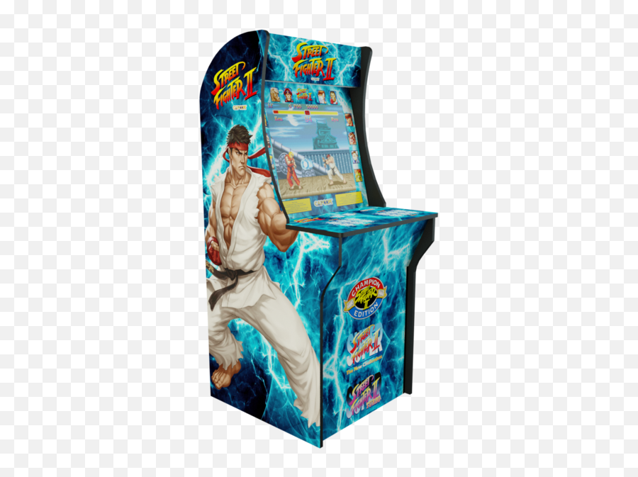 Arcade1up - Street Fighter 2 Ii Complete Art Kit Arcade Cabinet Png,Street Fighter 2 Logo