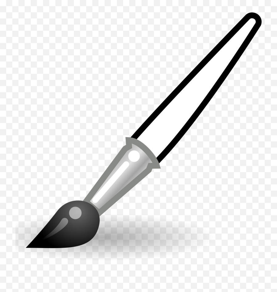 Free Paintbrush Clipart Pictures - Paintbrush Clipart Black And White Png,Paint Brush Vector Png