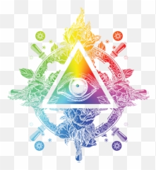 Illuminati Symbol All Seeing Eye Masonic Triangle Gift Face Mask - Dot png