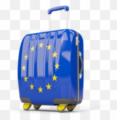 Suitcase With Flag Illustration Of European Union - With Australian Flag png