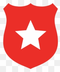 Front - Temp Hurricane Butterfly Police Badge Png