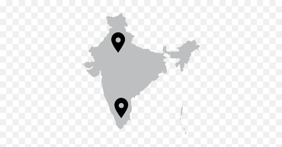Labs And Locations - Ibm Research India Map Blue Colour Png,India Map Icon