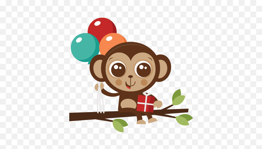 Library Of Monkey Picture Transparent Download Birthday Png - Birthday Monkey Clipart,Monkey Png