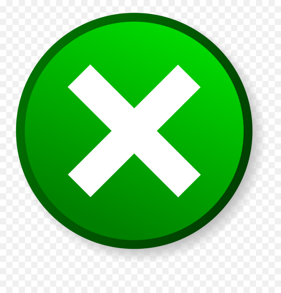 Filedeletion Icon Greensvg - Wikimedia Commons Transparent Animated Wrong Gif Png,Close Button Icon Png