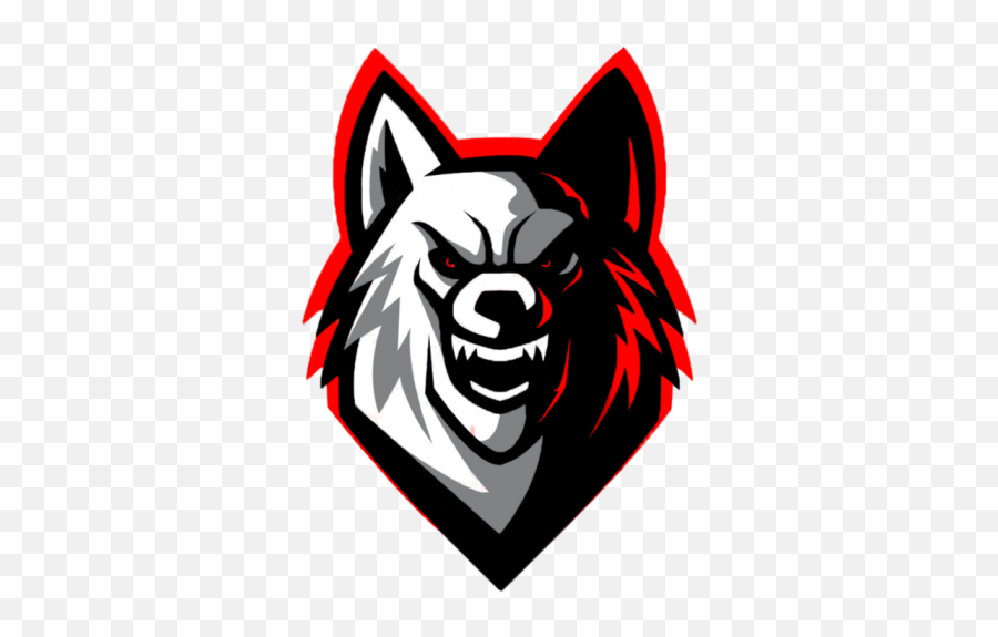 Download Animal Png - Red And Black Wolf Logo,Wolf Face Png