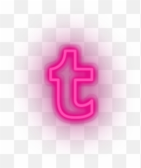 Tumblr Neon Sign - Brands And Social Led Decor Color Gradient png