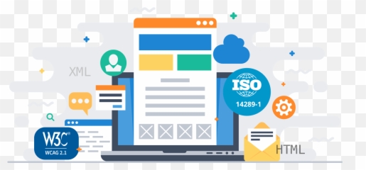 Your Pdf Accessible To Blind And Visually Impaired Ipedis - Web Development Flat Illustrations Png,Pdf Icon Changed