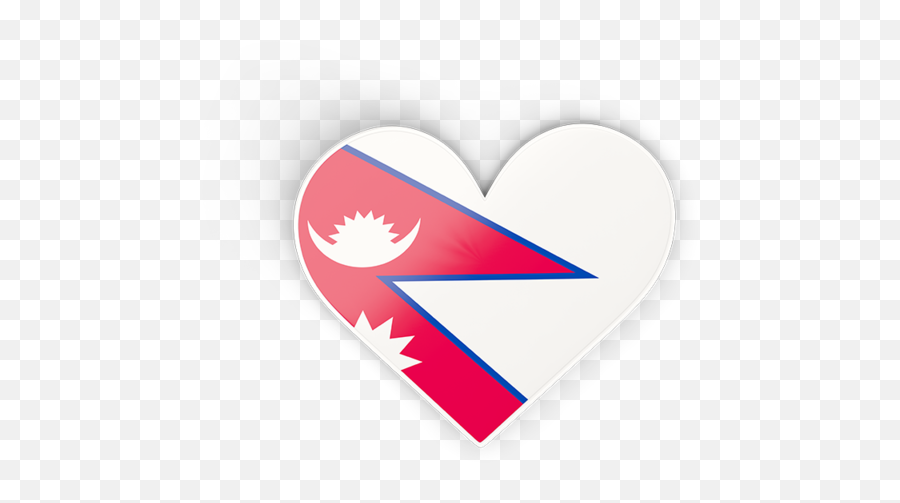 Heart Sticker - Emblem Png,Nepal Flag Png