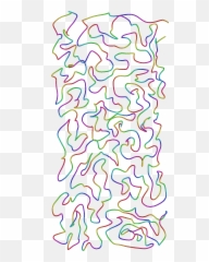 Squiggles Squiggly Random Rainbow Lines Chaos - Illustration png