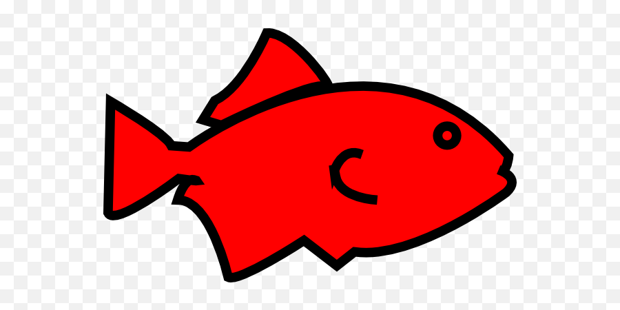 Fish Outline Red Clipart Free Clip Art - Clip Art Png,Fish Outline Png