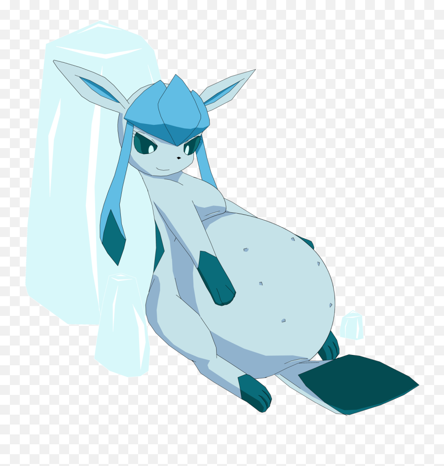 Download Lost Art Of The Pokemon Glaceon Pregnant - Pregnant Pokemon Glaceon Png,Pregnant Png
