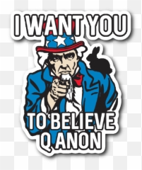 Hd Qanon Sticker Uncle Sam - Sticker Uncle Sam Transparent Qanon Logo Transparent Png,Uncle Sam Png