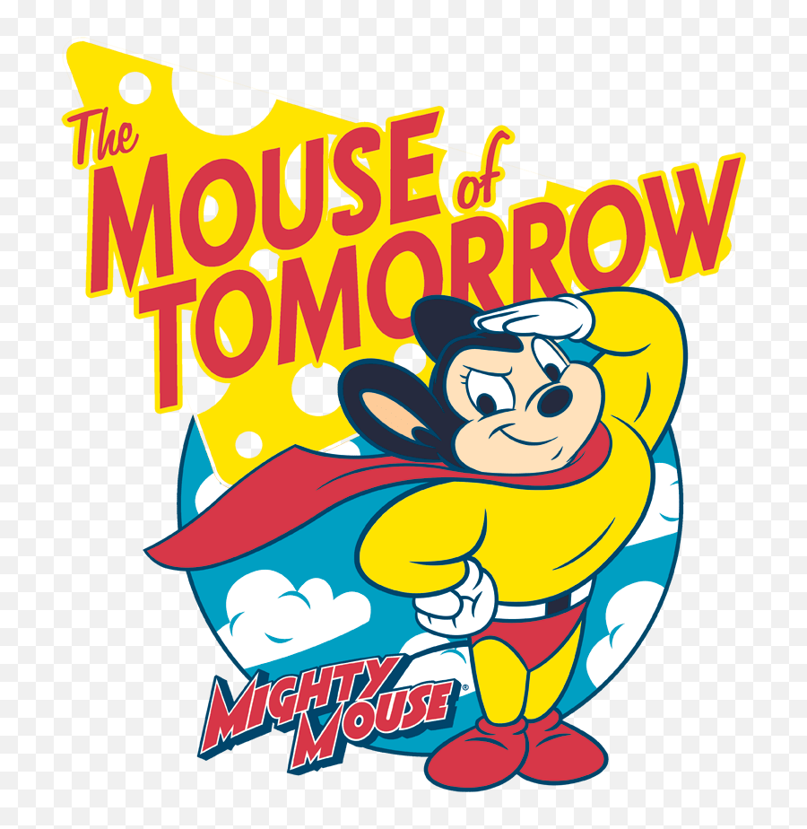 Mighty Mouse Of Tomorrow Menu0027s Regular Fit T - Shirt Cartoon Png,Mighty Mouse Png