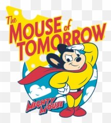 Mighty Mouse Of Tomorrow Menu0027s Regular Fit T - Shirt Cartoon Png,Mighty Mouse Png