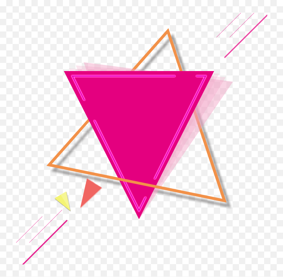 Pink Gold Triangle Triangles Triangleart Geometric Geom - Shapes Triangle Pink Png,Gold Triangle Png