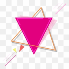 Pink Gold Triangle Triangles Triangleart Geometric - Shapes Triangle Pink png