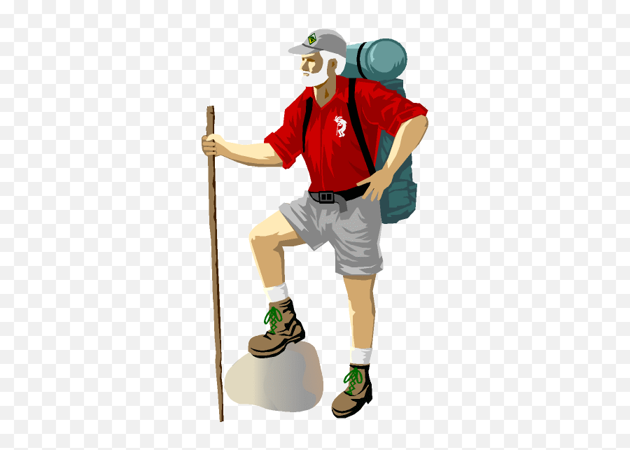 Hiker Hiking Free Mountain Clipart Mountains Clip Art Vector - Vector Hiker Clipart Png,Mountain Clipart Transparent Background