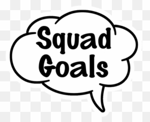 Squad Goalsfam Speech Bubble - Photo Booth Props Png
