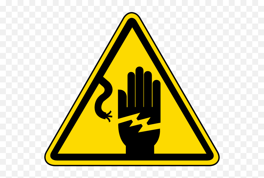 Emergency Clipart Danger Symbol - Electrical Shock Hazard Symbol Png,Danger Sign Png