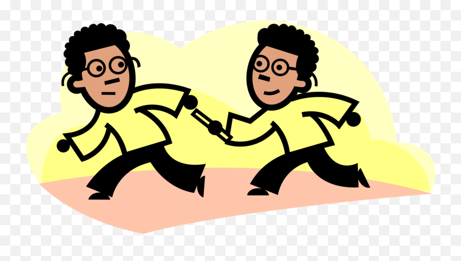 Track Relay Runner Png Picture 827719 - Cartoon,Baton Png