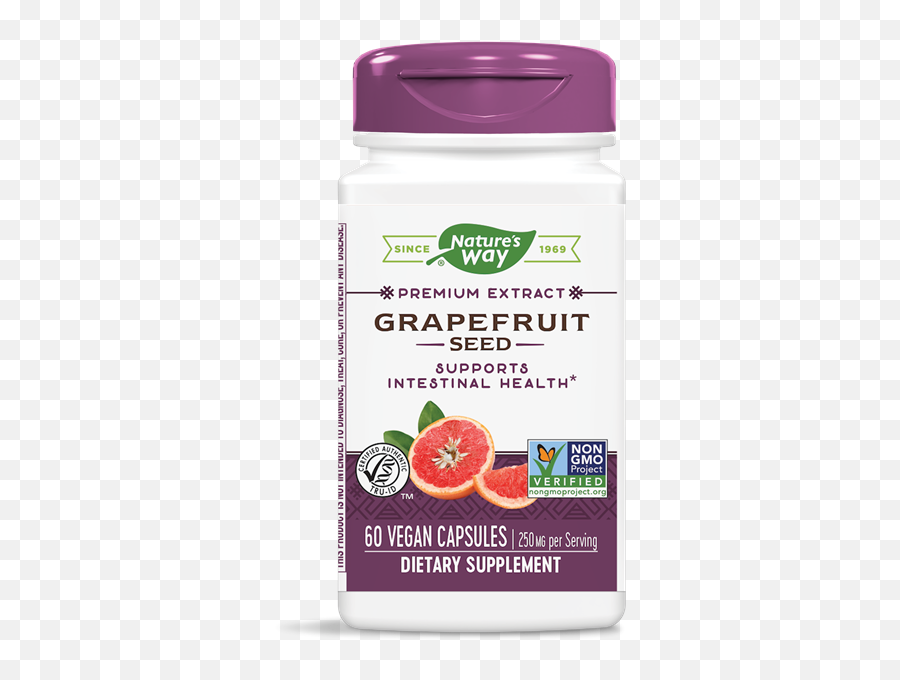 Grapefruit Seed 60 Vcaps - Natureu0027s Way Grapefruit Seed Extract Way Png,Grapefruit Png