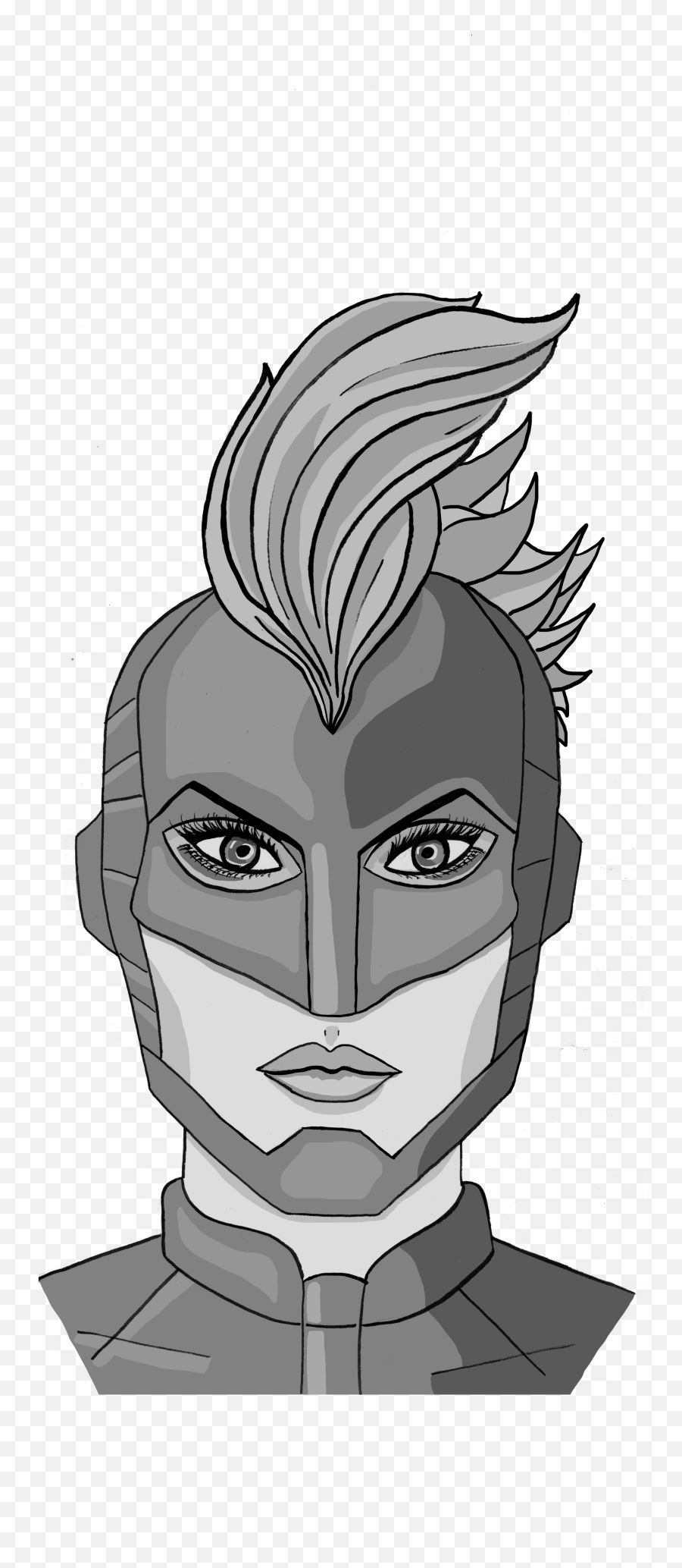 Angry Troll Face Png - Captain Marvel Head Easy Drawing,Troll Face Png No Background
