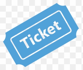 Blue Ticket Png Svg Black And White - Tan