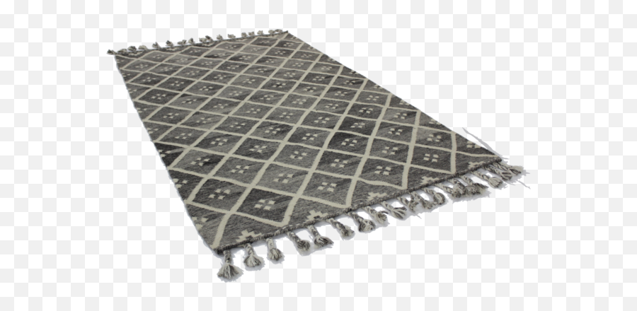 Hand Hooked Moroccan Trellis Tribal Mapuche Design In Neutral Tones - Floor Png,Rug Png