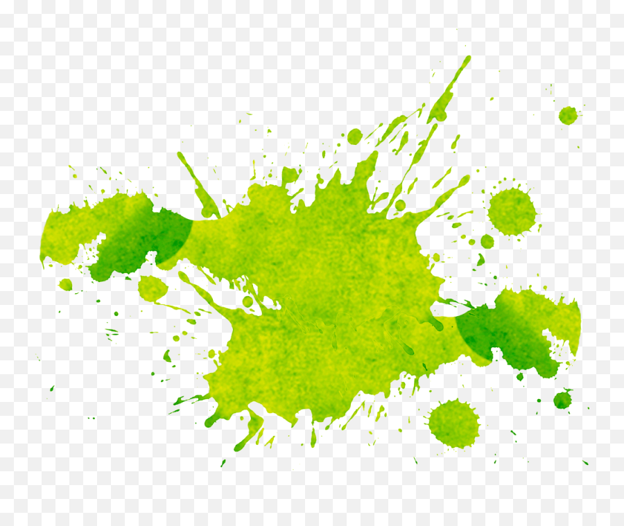 Watercolor Green Splash Png Picture 672934 - Green Color Splash Png,Watercolor Splash Png
