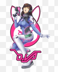 Overwatch Fan Art Genji Dva Mccree Pharah - Dva Bunny Icon Transparent Bg Png,Dva Png