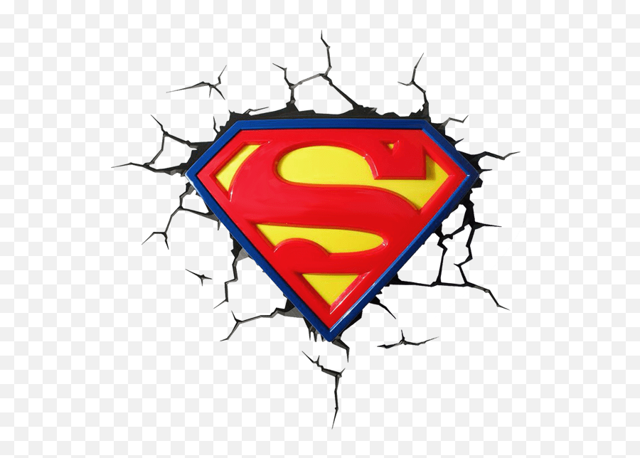 Superman Logo 3d Light Zing Pop Culture - Transparent Logo Superman Png,Printable Superman Logos