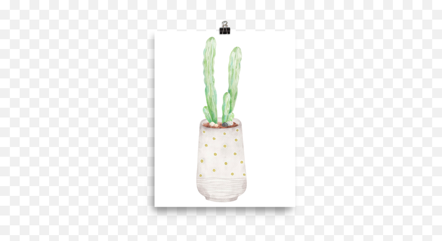 Download Cute Lil Cactus Poster - Flowerpot Png,Cute Cactus Png