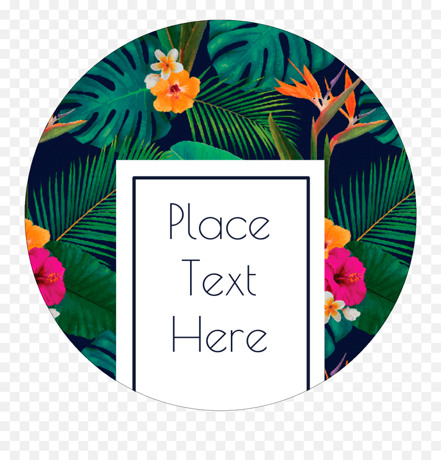 Tropical Floral Predesigned Template For Your Next Future - Vertical Png,Tropical Flower Png