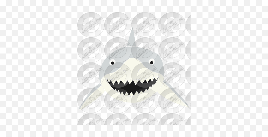Shark Stencil For Classroom Therapy Use - Great Shark Clipart Happy Png,Cartoon Shark Png