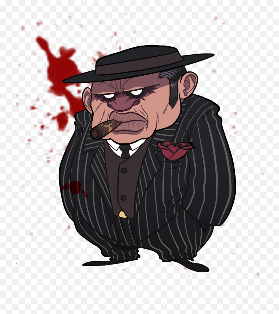 Gang Cartoon Clip Library Download Png - Italian Mafia Cartoon,Gangster Hat Png