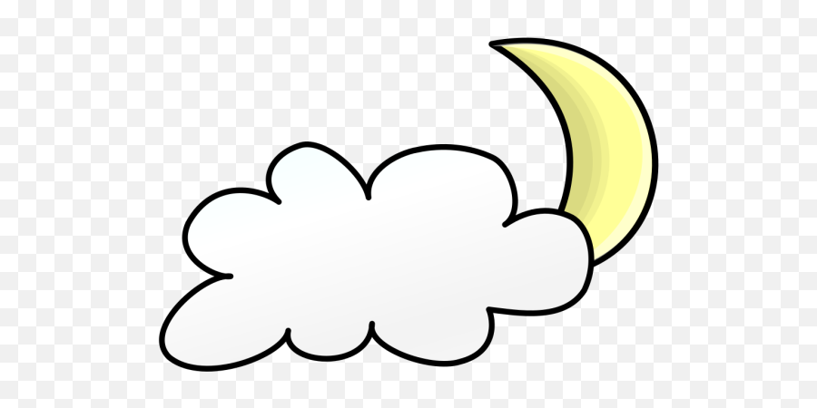 Partly Cloudy Png Svg Clip Art For Web - Cloudy Night Clipart,Cloudy Png