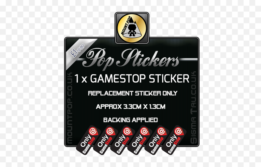 Replacement Gamestop Pop Sticker - Parcel Motel Png,Gamestop Logo Png