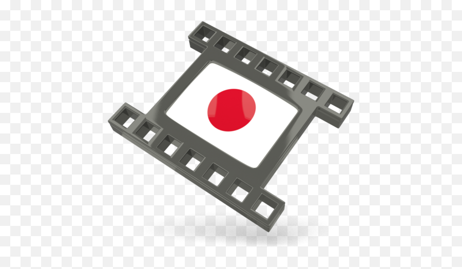 Black Movie Icon Illustration Of Flag Japan - Korean Movie Png Logo,Movie Icon Png