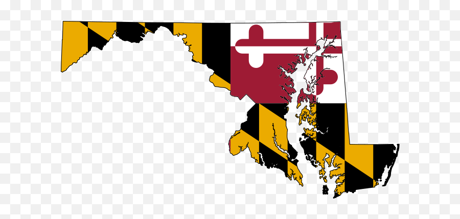Flag - Maryland State With Flag Png,Maryland Flag Png