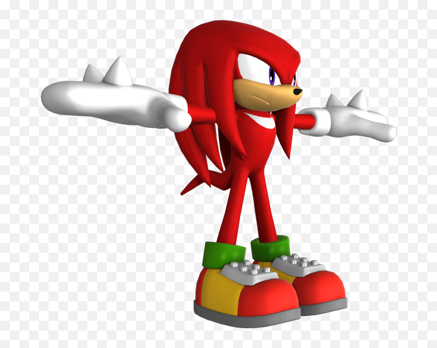 Pc Computer - Knuckles The Echidna Model Png,Knuckles Png
