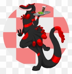 Little Red Waitress U2014 Weasyl - Illustration Png,Waitress Png