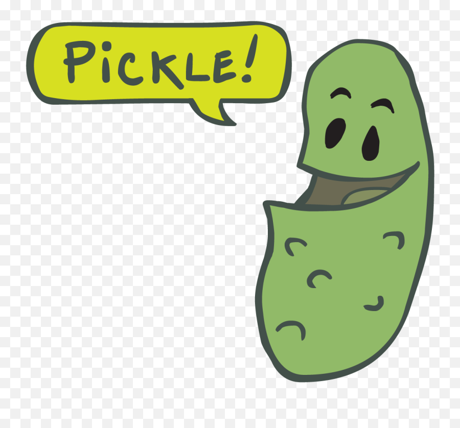 Clipart Transparent Pickle - Pickle Cartoon Transparent Png,Pickle Transparent