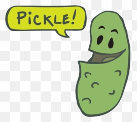 Clipart Transparent Pickle - Pickle Cartoon Transparent Png,Pickle Transparent