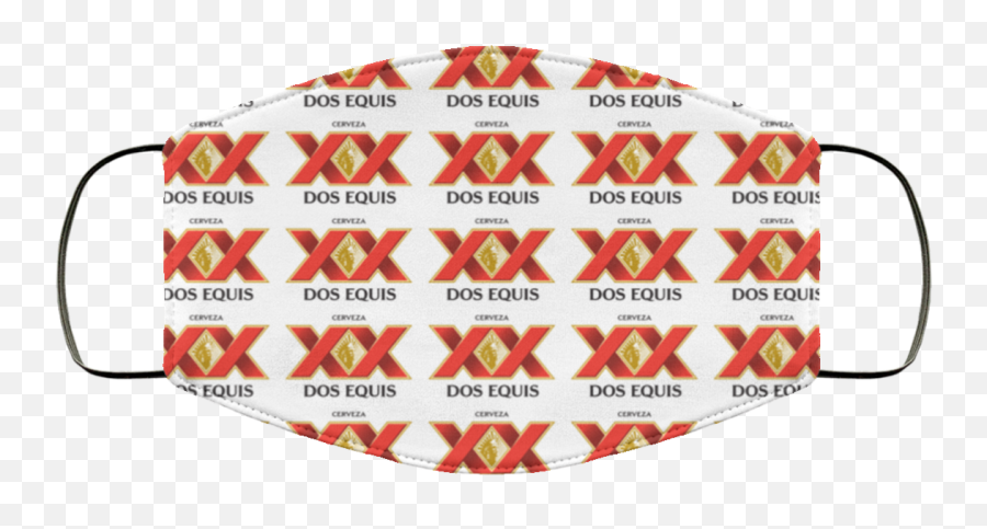 Dos Equis Face Mask Washable Reusable - Horizontal Png,Dos Equis Logo Png
