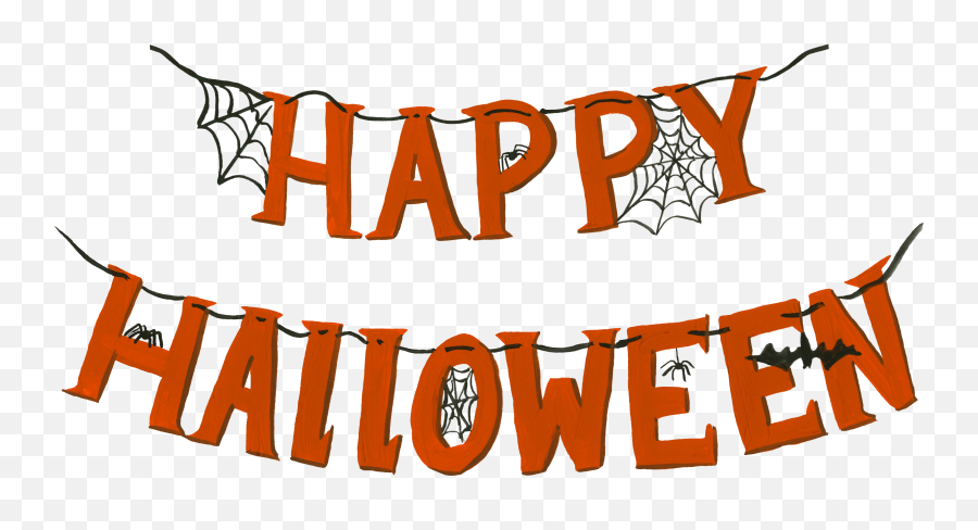 Happy Halloween Banner Print Cut File Png
