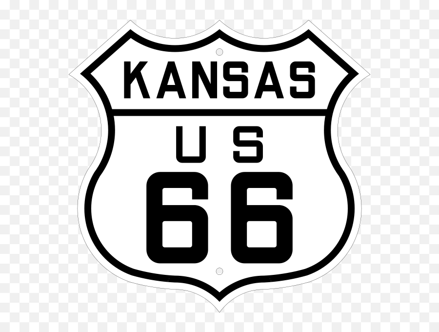 Roadside Peek Route 66 - Kansas Route 66 Shield Png,Route 66 Logo