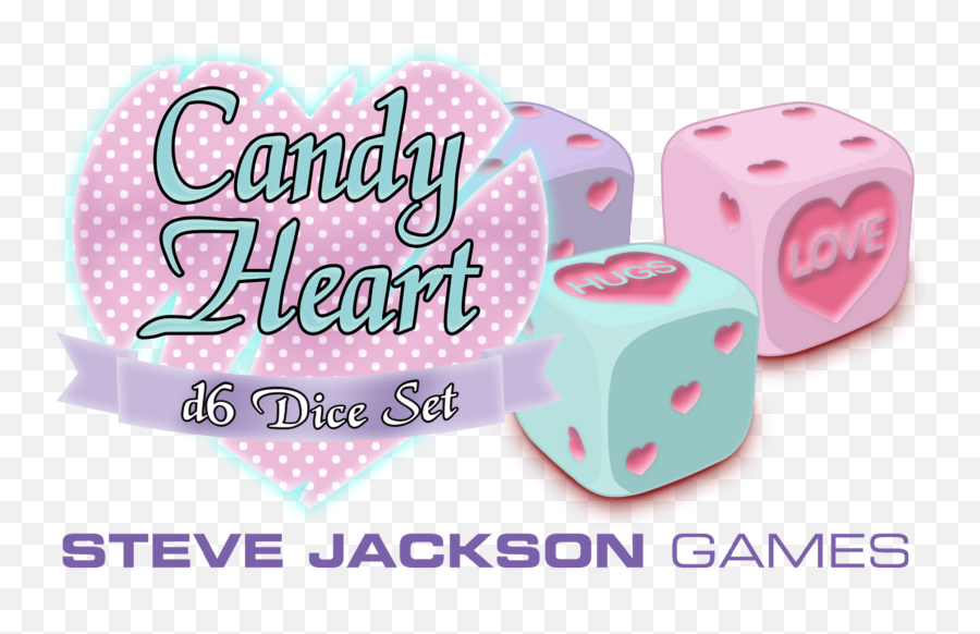 Steve Jackson Gamesu0027 Candy Heart D6 Dice Set Indiegogo - Fort Wayne Chamber Of Commerce Png,Candy Hearts Png