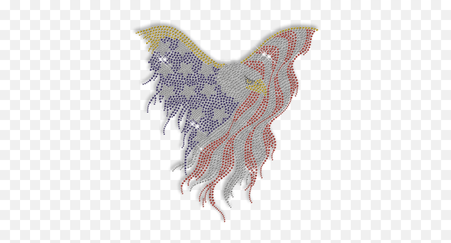 Best Sparkle American Flag Pattern Eagle Iron - Automotive Decal Png,American Flag Eagle Png